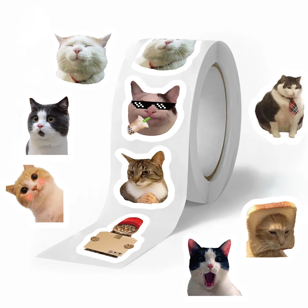 Funny Cats MEME Cartoon Graffiti Stickers