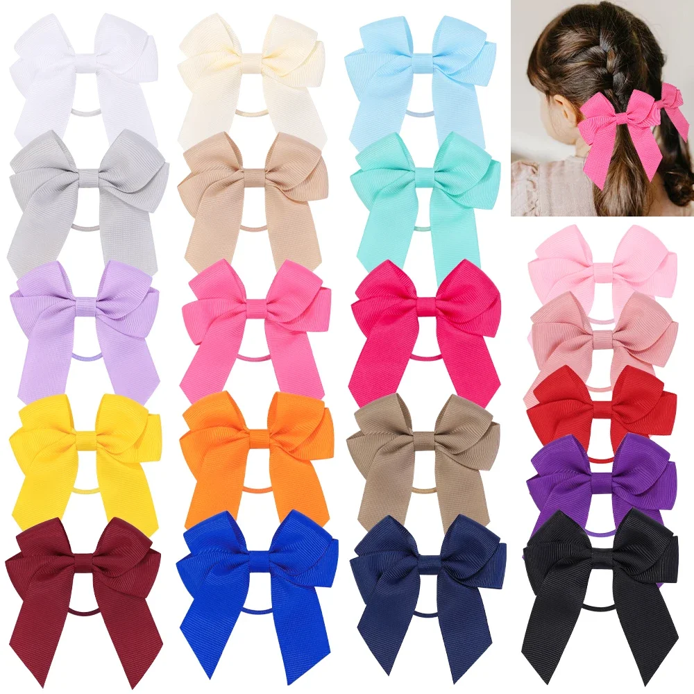 3.15 inches Solid Color Hair Ribbon Hair Band for Girls